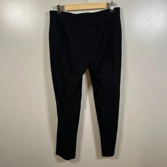 Eileen Fisher Pull On Pants Size Small Black Mid Rise Minimal Neutral Work - Picture 2 of 8